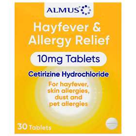 Almus Hayfever and Allergy Relief 10mg 30 Tablets
