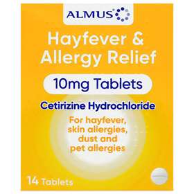 Almus Hayfever and Allergy Relief 10mg 14 Tablets