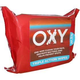 Oxy Triple Action Wipes (25)