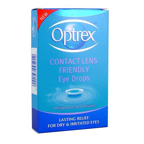 Optrex Contact Lens Friendly Eye Drops (10 x 0.25ml) ExpressChemist