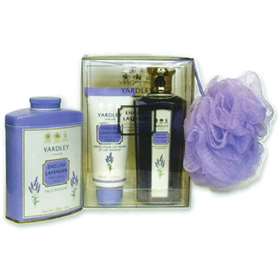 Yardley Lavender 200g talc + 300ml bath foam + 100ml hand and nail cream (gift set)