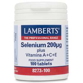 Lamberts Selenium 200µg plus Vitamins A + C + E (100)
