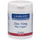 Lamberts Zinc 15mg/Copper 1mg x90