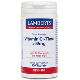 Lamberts Vitamin C 500mg Time Release with Bioflavonoids 100 Tablets