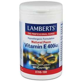 Lamberts Natural Form Vitamin E 400iu (268mg) 180 Capsules