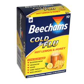 Beechams Cold and Flu Hot Lemon and Honey 10
