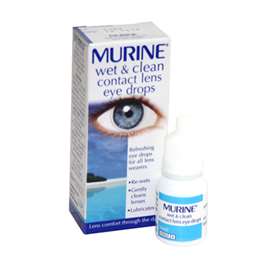 Murine Wet & Clean Contact Lens Eye Drops