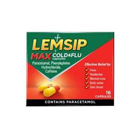 Lemsip Max Strength Cold & Flu Capsules (16)
