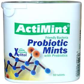 ActiMint&reg; Probiotic Mints with Prebiotics x60 tablets