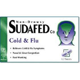 Non-Drowsy Sudafed Co. Tablets 12x