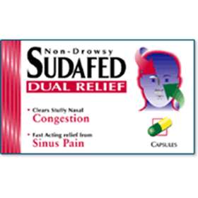 Non-Drowsy Sudafed Dual Relief 16x