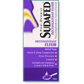 Non-Drowsy Sudafed Elixir 100ml