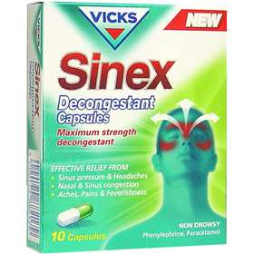 Vicks Sinex Decongestant Capsules 10x