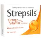 Strepsils Orange with Vitamin C 100mg Lozenges 36