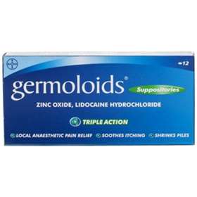 Germoloids Triple Action Suppositories 12