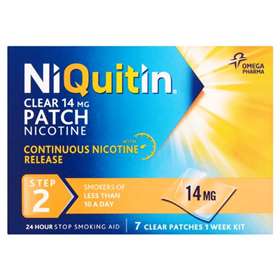 Niquitin CQ Patches Clear Step 2 14mg (7) - Niquitin Patches