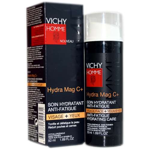 Vichy Homme Hydra Mag C+ Anti-Fatigue Hydrating Care Face + Eyes50ml