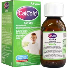 CalCold Colour and Sugar Free Six Plus Suspension 100ml