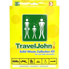 Travel John! Solid Waste Collection Kit (3 Pack)