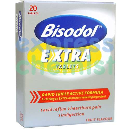 Bisodol Extra Tablets (20) - ExpressChemist.co.uk - Buy Online