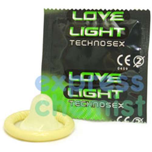 Love Light Glow In The Dark Condom single