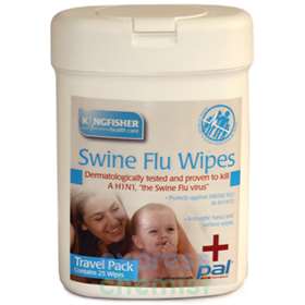 Swine Flu Wipes Travel Pack 25