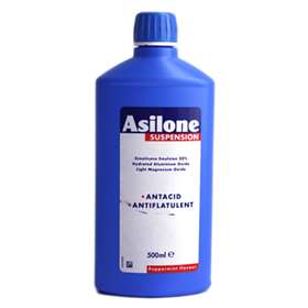 Asilone Suspension 500ml Antacid & Antiflatulent