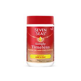 Simply Timeless Marine Oil With Cod Liver Oil One-A-Day Capsules 30 Capsules