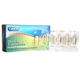 Care Glycerin Suppositories 1g Infants' Size (Glycerol) 12