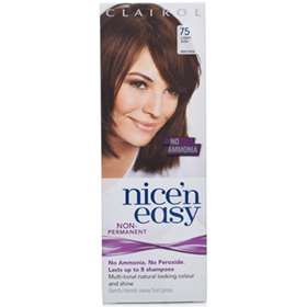 Clairol Nice 'n Easy Non-Permanent Hair Colour Up To 6-8 Washes 75 Light Ash Brown