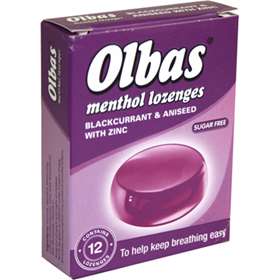 Olbas Menthol Lozenges Blackcurrant and Aniseed 12