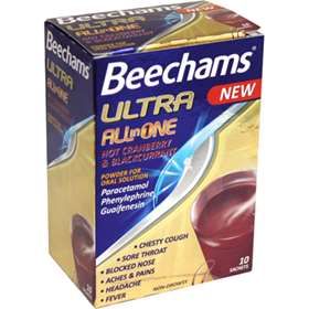 Beechams All In One Hot Cranberry and Blackcurrant 10