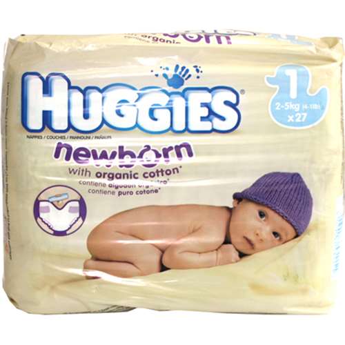 Huggies Newborn Nappies Size 1 (25kg/411lb) 27 Pack ExpressChemist