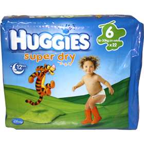 huggies super dry nappies size 6 16 30kg 35 66lb 22 pack huggies size 6