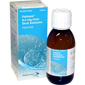 Folicare 0.4mg/5ml Sugar Free Oral Solution 150ml