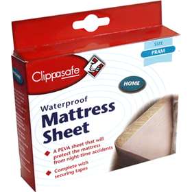 Clippasafe Waterproof Mattress Sheet Pram Size