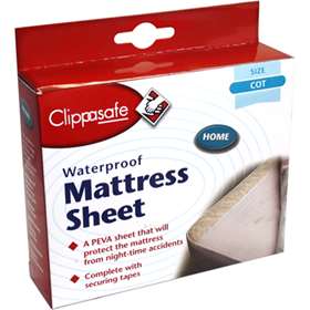 Clippasafe Waterproof Mattress Sheet Cot Size
