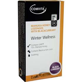 Comvita Manuka Honey UMF 10+ Lozenges with Blackcurrant 12