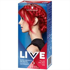 Schwarzkopf Live Color Ultra Brights or Pastels Box Red 092
