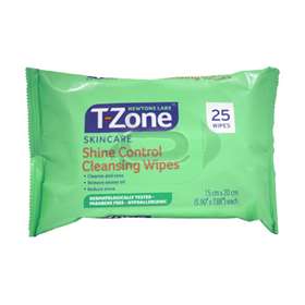 T-Zone Shine Control Cleansing Wipes 25 pack
