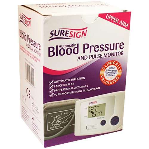 Suresign Automatic Blood Pressure & Pulse Monitor Bluesphere