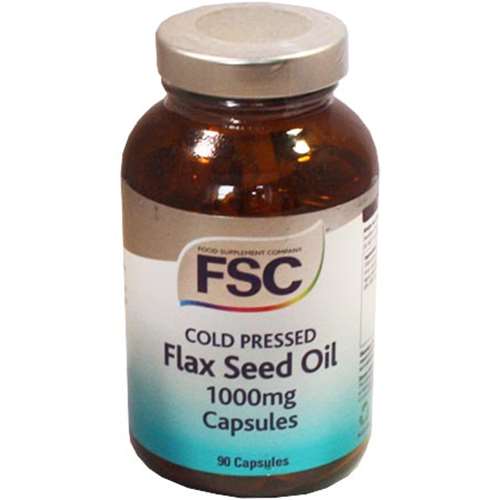 Fsc Cold Pressed Organic Flaxseed Oil 1000mg 90 Capsules Leedo