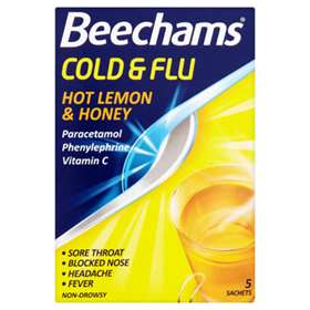 Beechams Cold Flu Hot Lemon Honey 5