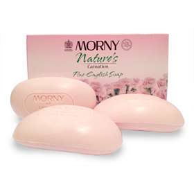 Morny Nature's Carnation Fine English Soap 3 x 100g
