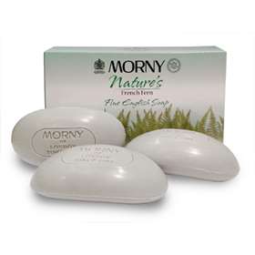 Morny Nature's French Fern Fine English Soap 3 x 100g