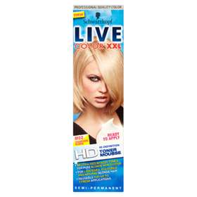 Schwarzkopf Live Color XXL HD Toner Mousse Semi-Permanent M02 Champagne Blonde 75ml