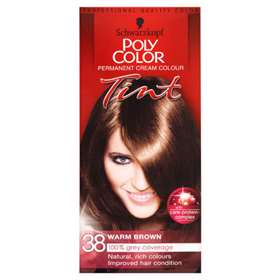 Schwarzkopf Poly Color Permanent Cream Colour tint 38 Warm Brown