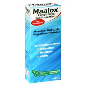 Maalox Oral Suspension Mint 250ml