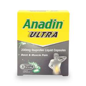 Anadin Ultra 200mg Ibuprofen Liquid Capsules (16)