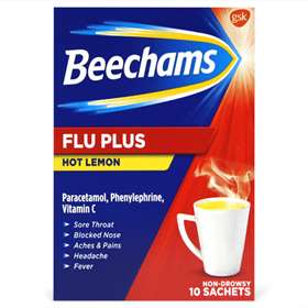 Beechams Flu Plus Hot Lemon 10 Sachets